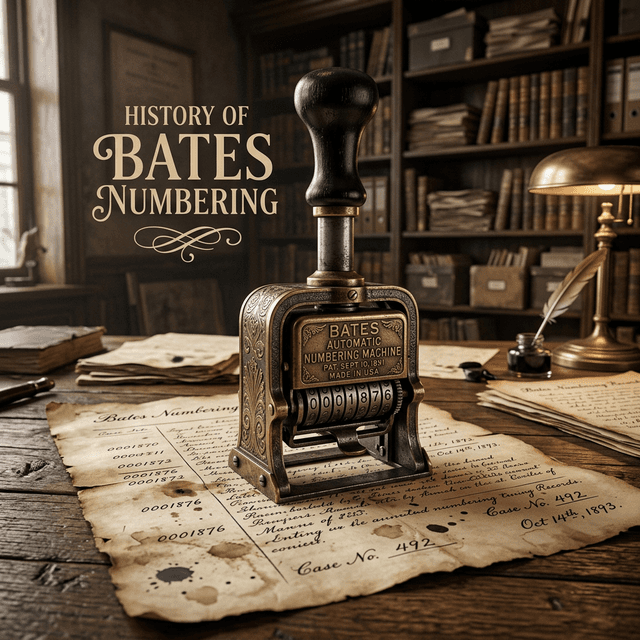The History of Bates Numbering: From Stamp Machine to Digital