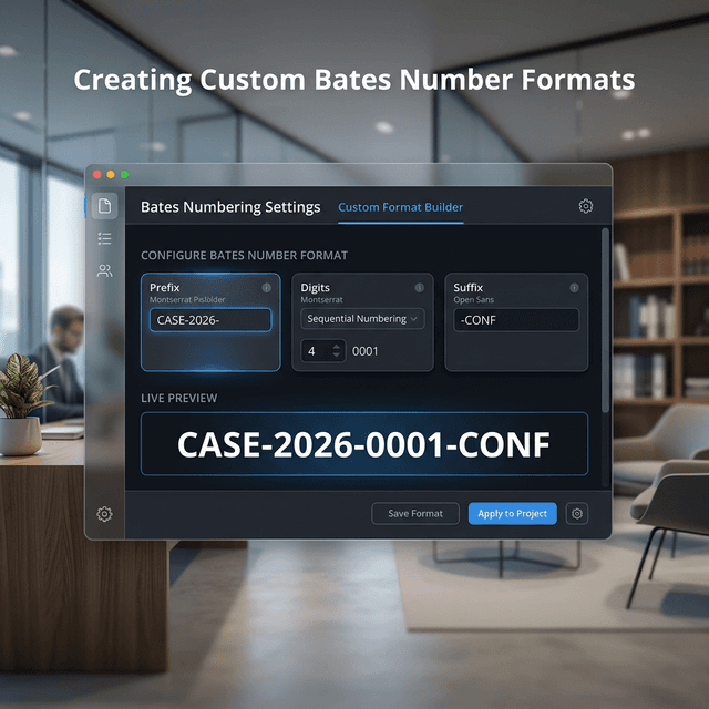 Custom Bates Number Formats: Prefixes, Suffixes and Templates