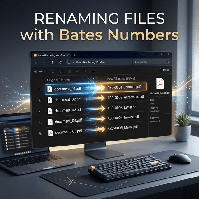 Rename Files with Bates Numbers: Document Organization Guide